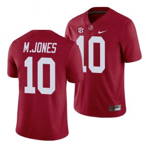 Men's Alabama Crimson Tide #10 Mac Jones Game Crimson NCAA College Football Jersey 2403VOYL5